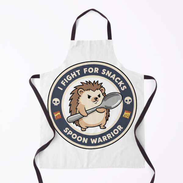 Item preview, Spoon Warrior Hedgehog - I Fight For Snacks designed and sold by DisignByPrince.