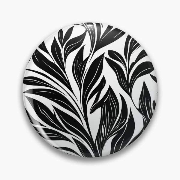 Item preview, Black and White Botanical Leaf Seamless Pattern designed and sold by Equinox-Ds.