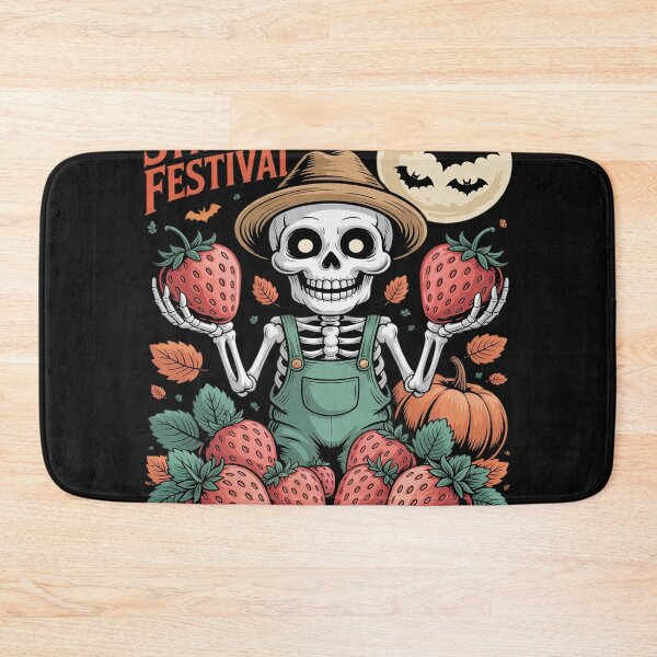Item preview, Fall Vibes Haunted Strawberry Festival, Summerween Skeleton designed and sold by GaryBellcvbnb.