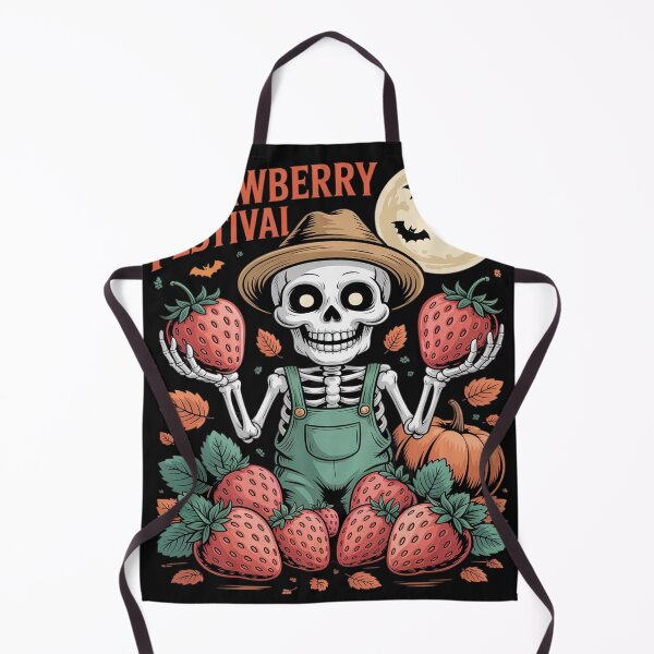 Item preview, Fall Vibes Haunted Strawberry Festival, Summerween Skeleton designed and sold by GaryBellcvbnb.