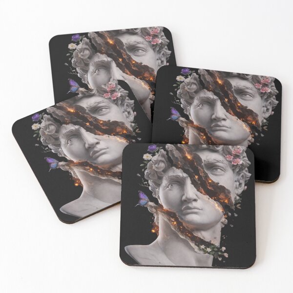 Item preview, Fractured Marble Soul – Surreal Animated Classical Sculpture Art designed and sold by COSAIRe.