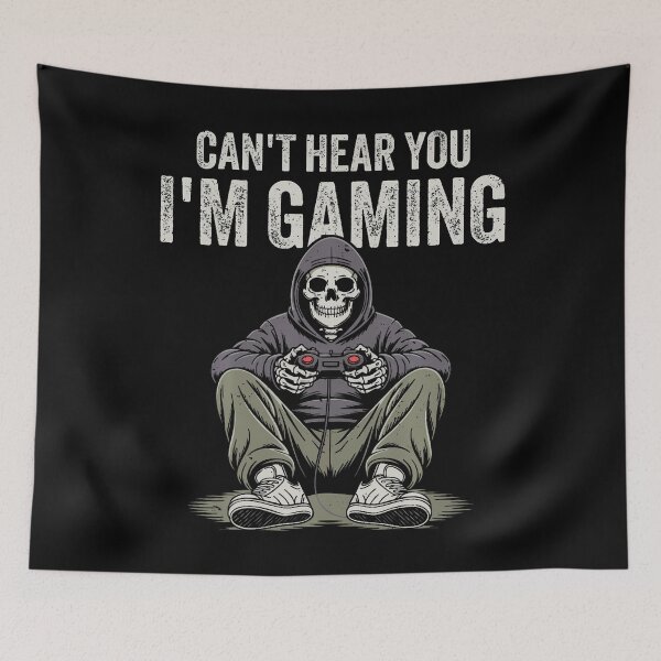 Item preview, Can't Hear You I'M Gaming Funny Skeleton Gamer Boys Men designed and sold by yeltonugmaru.