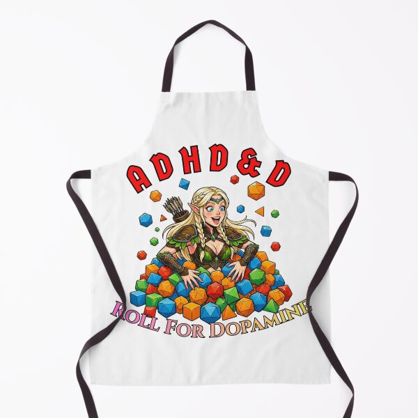 Item preview, Roll For Dopamine: ADHD&D Wood Elf Ranger designed and sold by SkinnyFlatWhite.