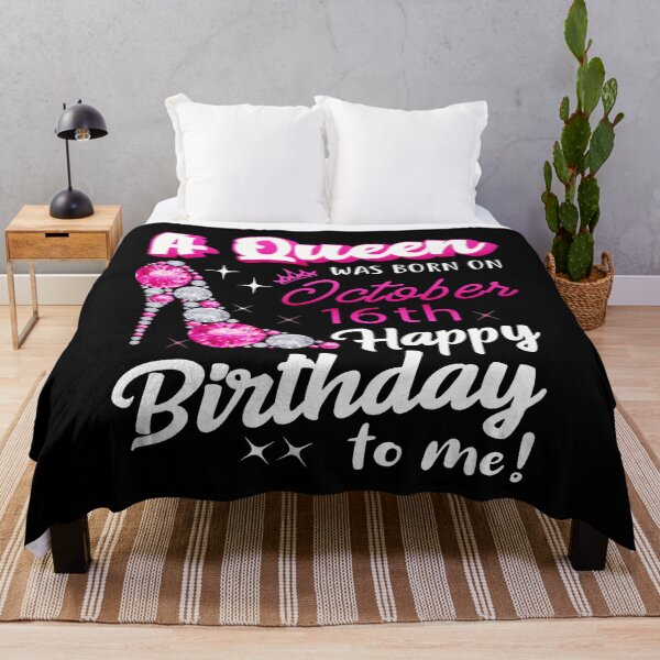 Item preview, Queen Was Born On October 16Th Happy Birthday To Me Oct 16 designed and sold by cordfried3h.