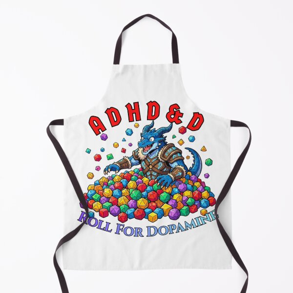 Item preview, Roll For Dopamine: ADHD&D Blue Dragonborn designed and sold by SkinnyFlatWhite.