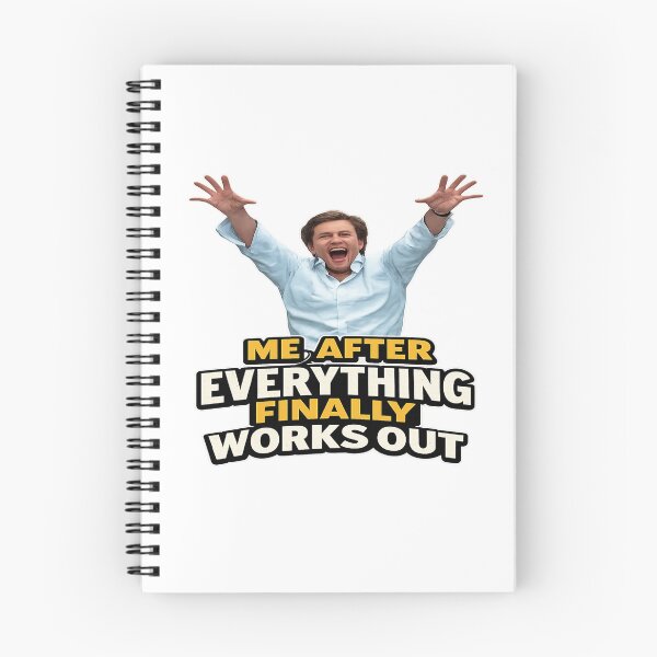 Item preview, Me After Everything Finally Works Out Funny Meme T-Shirt Victory Celebration Design designed and sold by FernandsOficial.