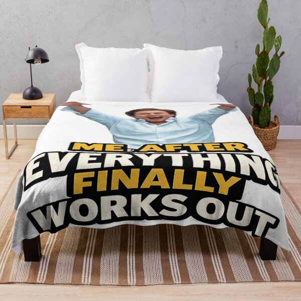 Item preview, Me After Everything Finally Works Out Funny Meme T-Shirt Victory Celebration Design designed and sold by FernandsOficial.