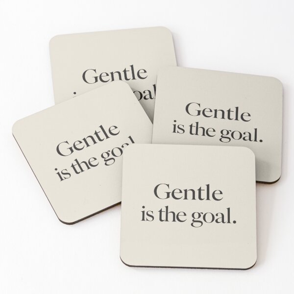 Item preview, Gentle Is the Goal – Minimal Cozy Quote Design designed and sold by Irene Catchmind.