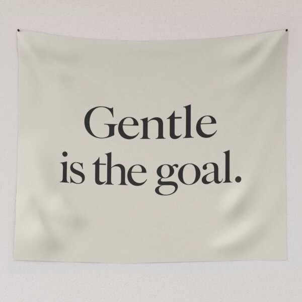 Item preview, Gentle Is the Goal – Minimal Cozy Quote Design designed and sold by Irene Catchmind.