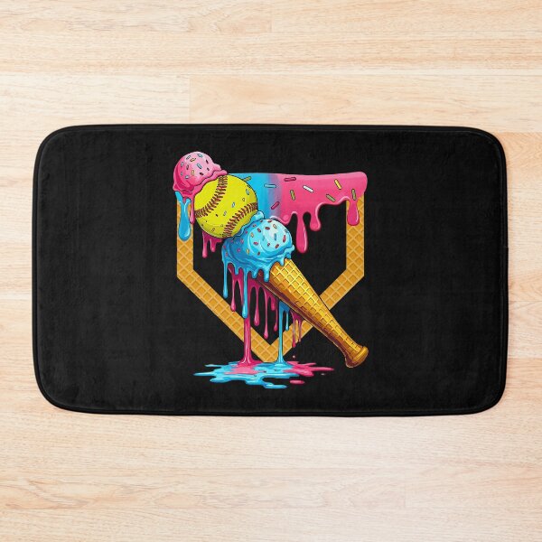 Item preview, Cute Ice Cream Softball Home Plate Drip Game Day Softball cute girl  designed and sold by ArleneRowe.