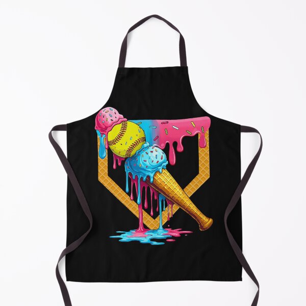 Item preview, Cute Ice Cream Softball Home Plate Drip Game Day Softball cute girl  designed and sold by ArleneRowe.