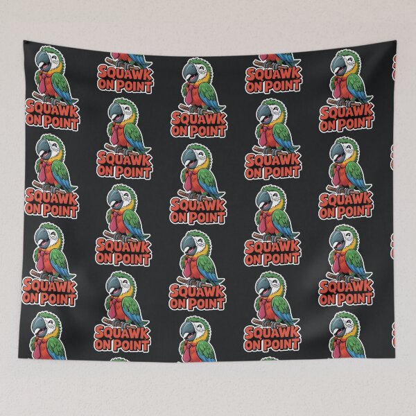 Item preview, Squawk On Point – Confident Funny Parrot Attitude designed and sold by Taans-Creation.
