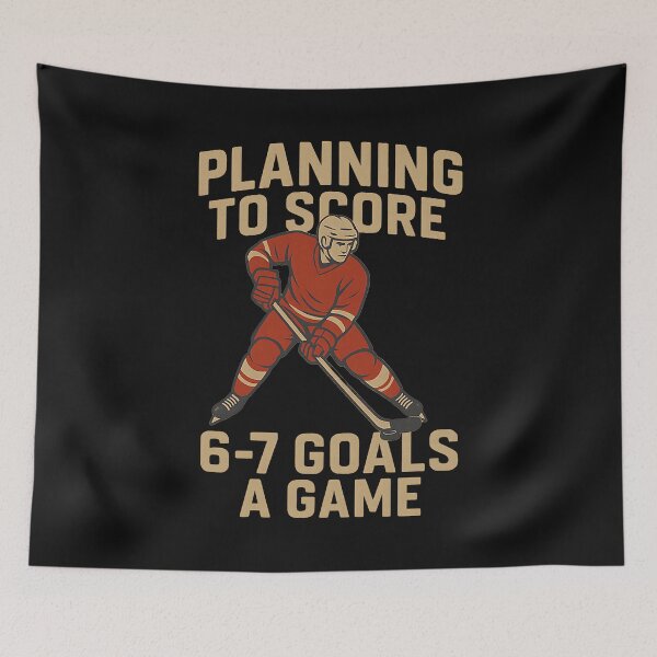 Item preview, Funny 6-7 Goals A Game Design for Hockey Moms Dads and Kids  designed and sold by ArleneRowe.