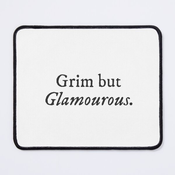 Item preview, Grim but glamourous. - Introvert Underdog Quirky Witty Funny Cool Minimalist Typography designed and sold by GraTEEtude.