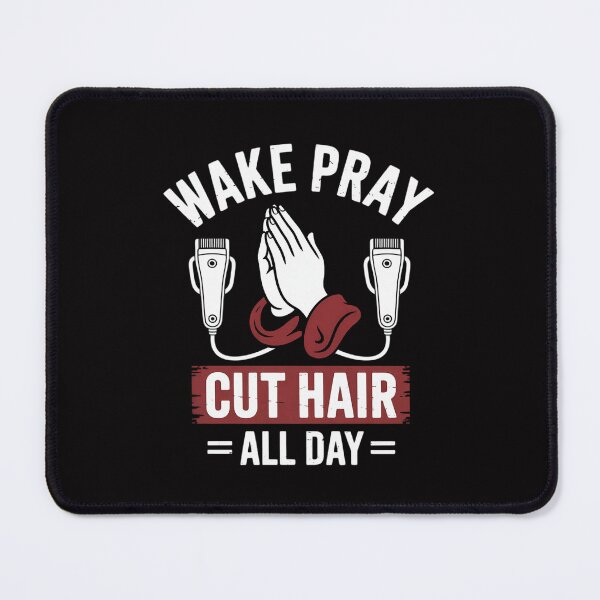 Item preview, Wake Pray Cut Hair Christian Barber Religious Hairdresser designed and sold by HermanTricia.