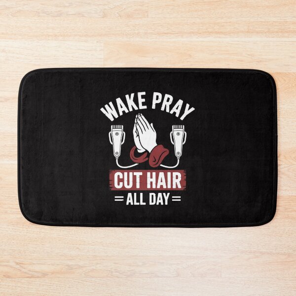 Item preview, Wake Pray Cut Hair Christian Barber Religious Hairdresser designed and sold by HermanTricia.