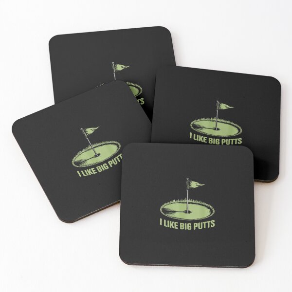Item preview, I Like Big Putts Minimalist Golf Hole Flag Funny Golf designed and sold by imsamaharem.