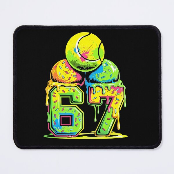 Item preview, Melting 67 6 7 Tennis Neon Candy Tee designed and sold by LashondaGreen89.