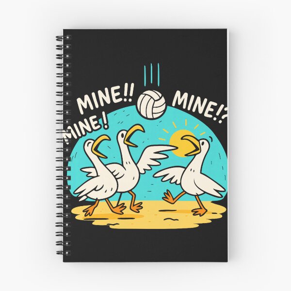 Item preview, Funny Bird Playing Volleyball Mine Game Day Vibes Sports  designed and sold by ArleneRowe.