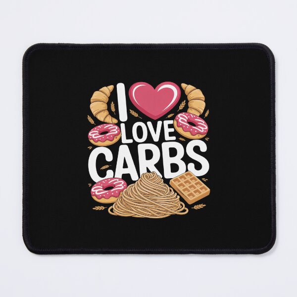 Item preview, I Love Carbs Donuts Waffles Pasta Fun designed and sold by imsamaharem.