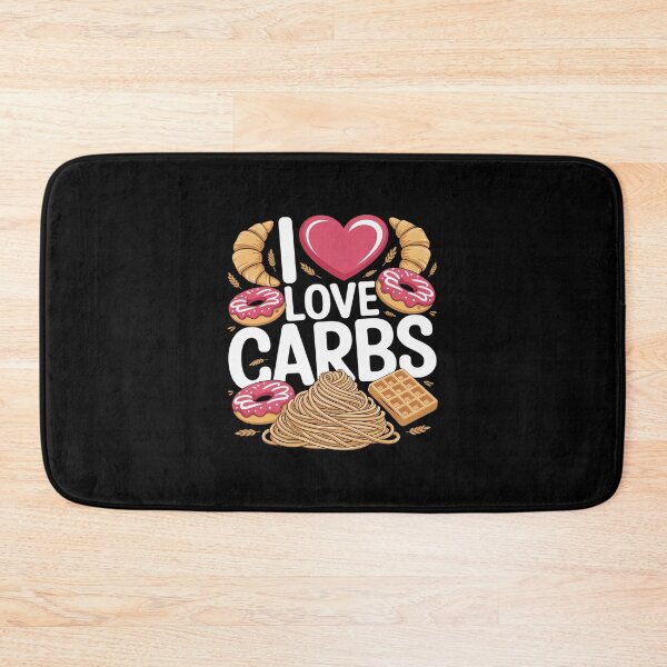 Item preview, I Love Carbs Donuts Waffles Pasta Fun designed and sold by imsamaharem.