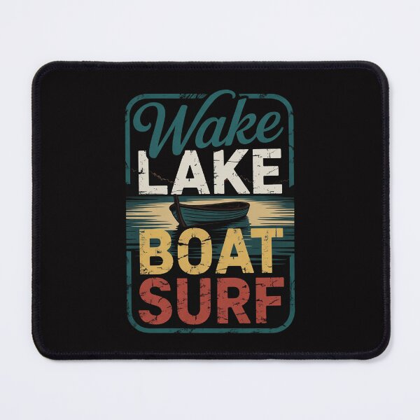 Item preview, Wake Lake Boat Surf Wakesurf Board Surfing Surfer designed and sold by HermanTricia.