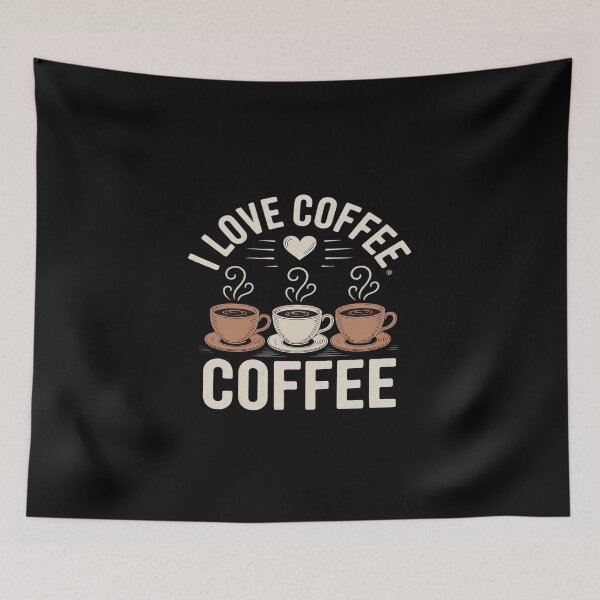 Item preview, I Love Coffee Steamy Cups Heart designed and sold by imsamaharem.