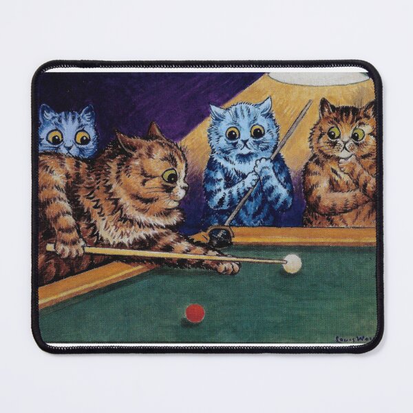 Item preview, Louis Wain- Pool Cats designed and sold by luvbubble.