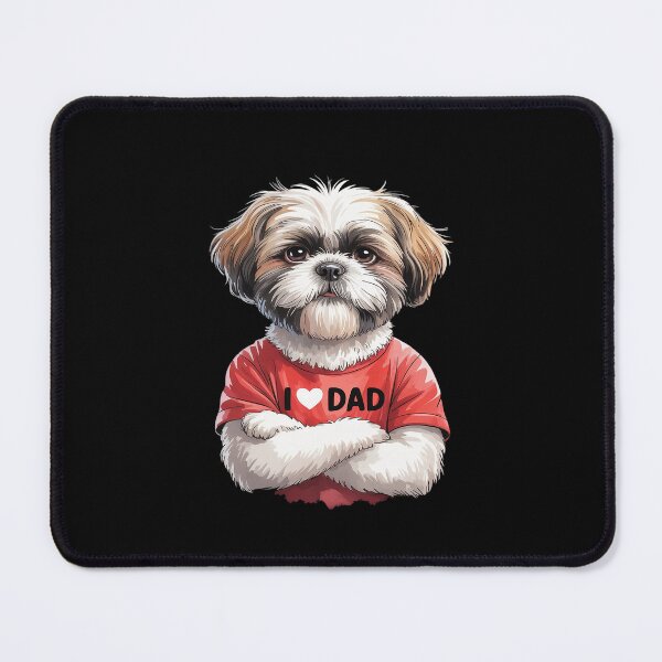 Item preview, I Love Dad Tattoo Shih Tzu Dad Funny Father's Day designed and sold by imsamaharem.