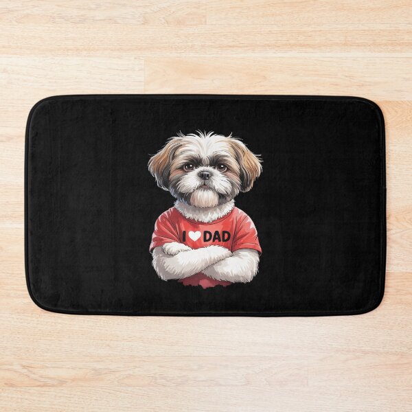Item preview, I Love Dad Tattoo Shih Tzu Dad Funny Father's Day designed and sold by imsamaharem.