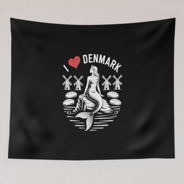 Item preview, I Love Denmark Mermaid Windmills Bread designed and sold by imsamaharem.
