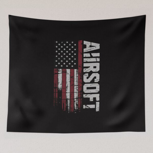 Item preview, USA Flag Airsoft Shooting Sports Game Gift designed and sold by HermanTricia.