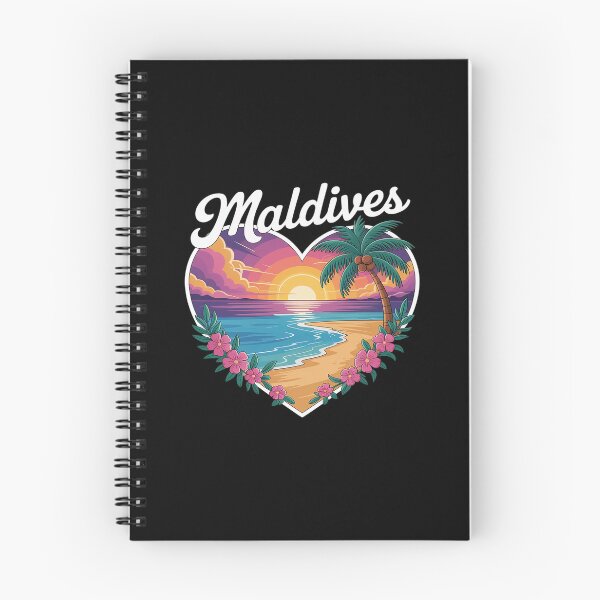 Item preview, I Love Maldives Heart Sunset Beach Souvenir designed and sold by imsamaharem.