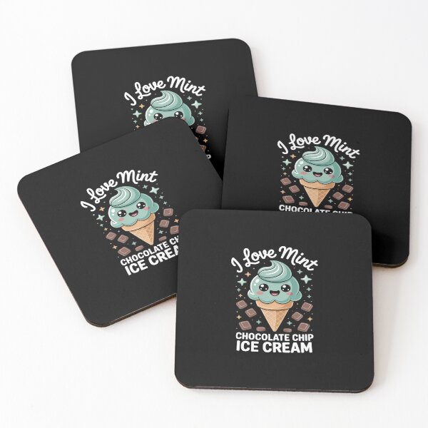 Item preview, I Love Mint Chocolate Chip Ice Cream Kawaii designed and sold by imsamaharem.