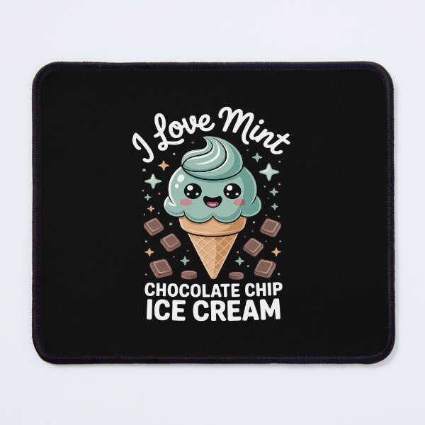 Item preview, I Love Mint Chocolate Chip Ice Cream Kawaii designed and sold by imsamaharem.