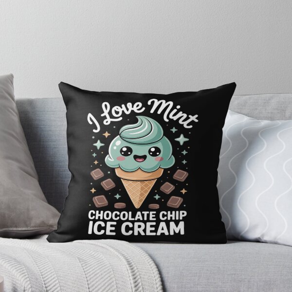 Item preview, I Love Mint Chocolate Chip Ice Cream Kawaii designed and sold by imsamaharem.