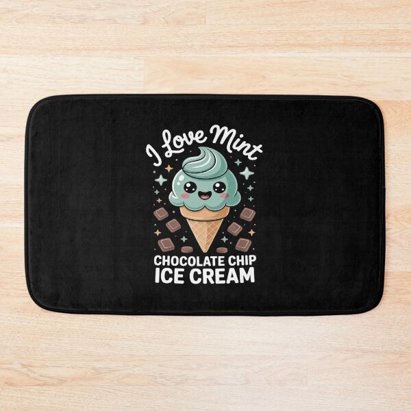 Item preview, I Love Mint Chocolate Chip Ice Cream Kawaii designed and sold by imsamaharem.