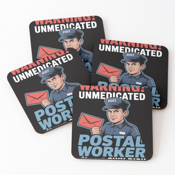 Item preview, Unmedicated Postal Worker - Mailman Postman Mail Carrier designed and sold by DarioRosales.