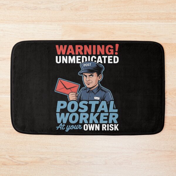 Item preview, Unmedicated Postal Worker - Mailman Postman Mail Carrier designed and sold by DarioRosales.