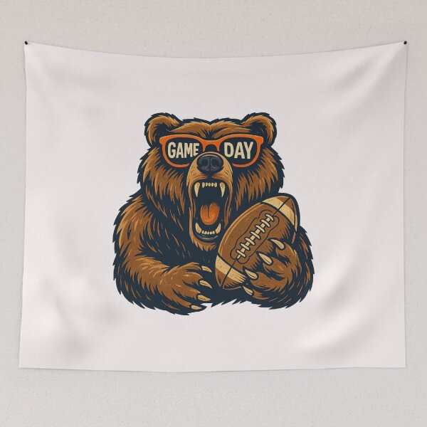 Item preview, Funny Football Bear Game Day Vintage Shirt Fans designed and sold by ArleneRowe.