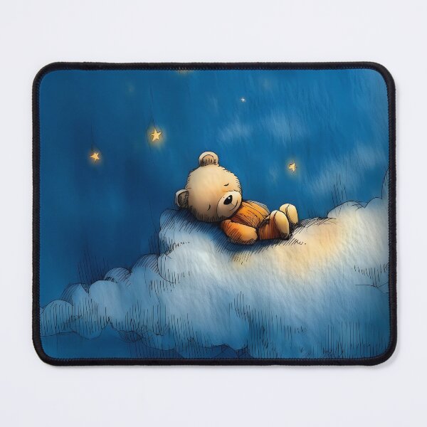 Item preview, Drifting to Sleep – Dreamy Teddy Bear Nursery Print designed and sold by WabiSabiSjak.