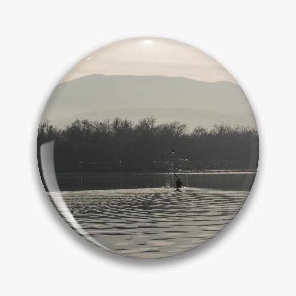 Item preview, Tranquil Morning Paddle on Placid Lake designed and sold by Georgia Mizuleva.