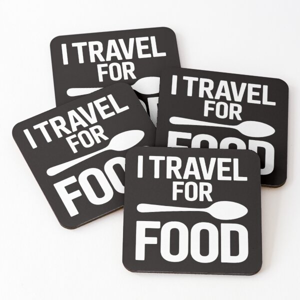 Item preview, travel For Food Quote Slogan Gift Blogger designed and sold by cherylbartlett.