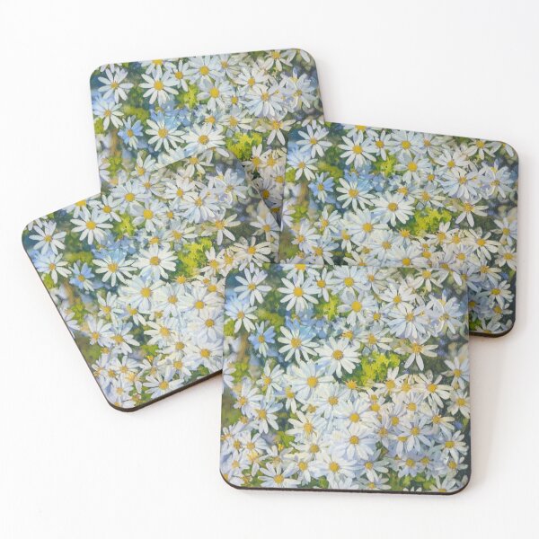 Item preview, White Daisies of the Nullarbor With Natural Flow designed and sold by Michael van der Hoorn.