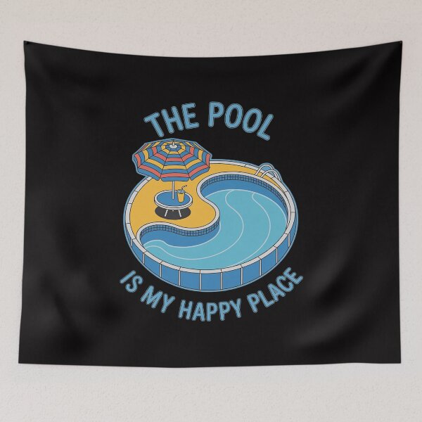 Item preview, The Pool is my Happy Place Summer Swimming Gift designed and sold by gerardostokes.