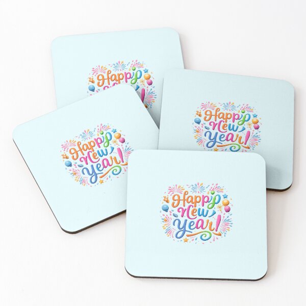 Item preview, Happy New Year Word Art Design | Colorful Festive Typography PNG designed and sold by Fashion Empire.