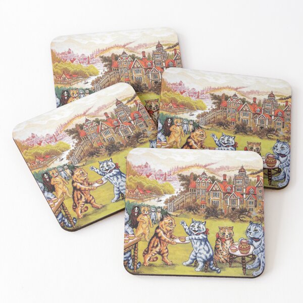 Item preview, Louis Wain- Cat Tea Party designed and sold by luvbubble.