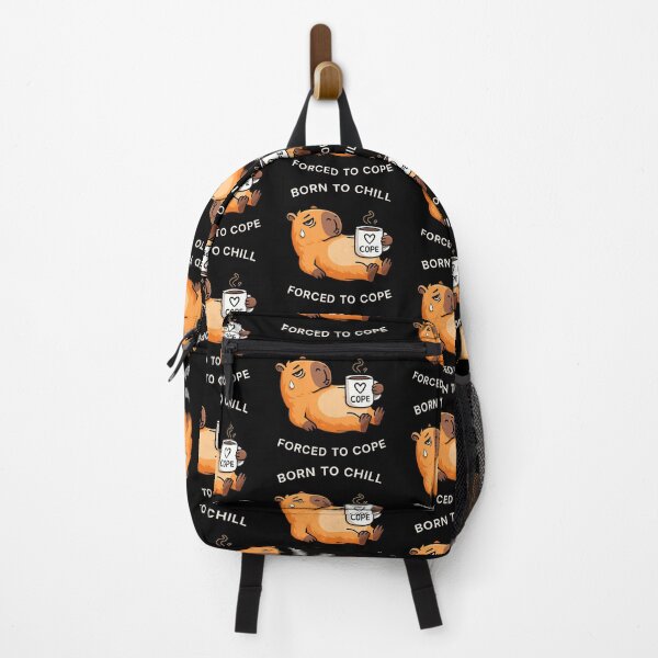 Item preview, Born to Chill, Forced to Cope – Stressed Capybara Coffee Meme designed and sold by R-A Designs.