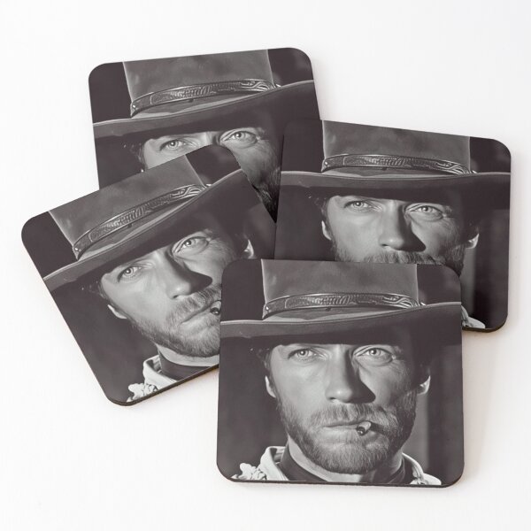 Item preview, Clint Eastwood Classic Black and White Portrait designed and sold by thesnakeater.
