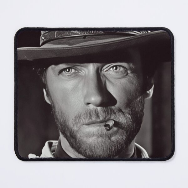 Item preview, Clint Eastwood Classic Black and White Portrait designed and sold by thesnakeater.
